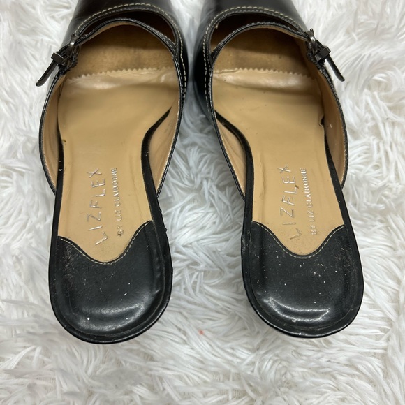 Liz Flex by Liz Claiborne Black Mule Sandals Size 8.5 “Kazoo” - Picture 5 of 10